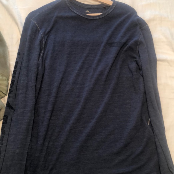 Blue Tommy Bahama Long Sleeve T Shirt - Picture 1 of 3
